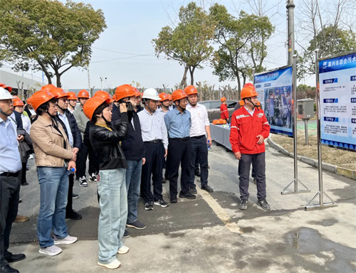 中国电力建设企业协会调研嘉兴市联合污水厂光伏发电项目